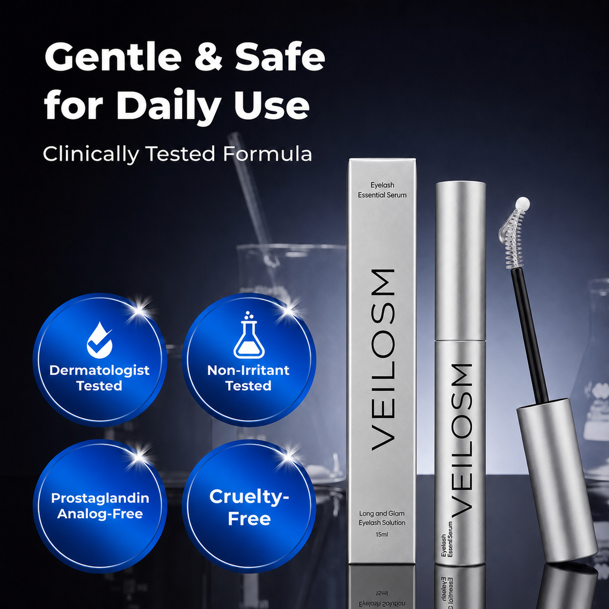 Essential Eyelash Growth Serum - Safe & Gentle Lashes Care